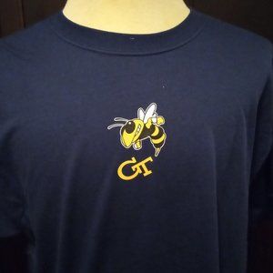 Georgia Tech Yellow Jacket Men's Short Sleeve Russell Brand Tee(NWT) Large 42-44
